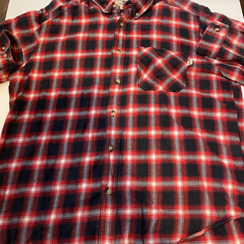 Men’s WoolRich Flannel Size Large Red